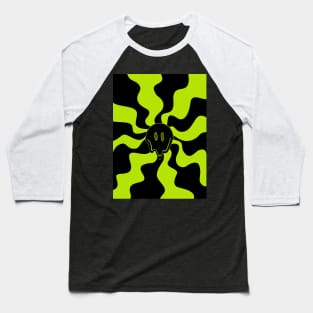 Smile Melt - Lime Green Baseball T-Shirt